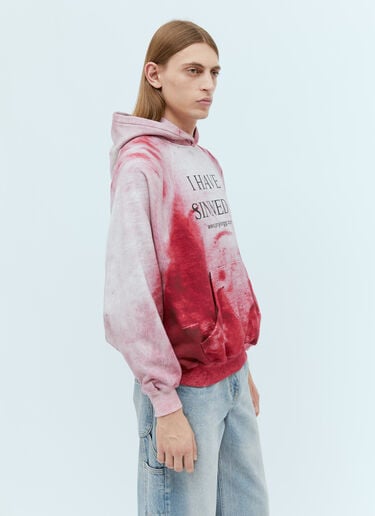 Praying I Have Sinned Hooded Sweatshirt Pink pry0354002