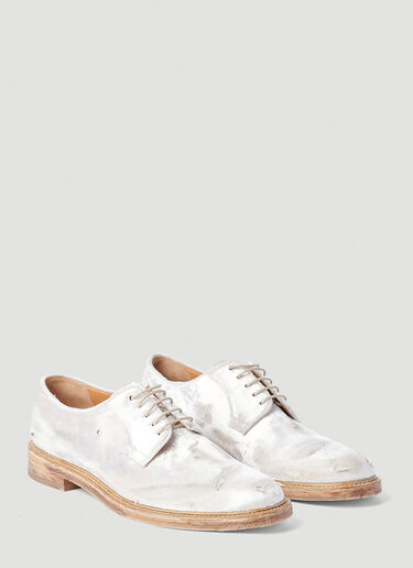 Maison Margiela Distressed Oxford Shoes White mla0151024