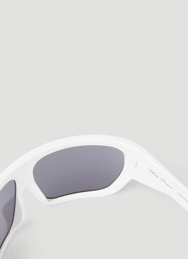 Rick Owens Davis Sunglasses White ris0354002