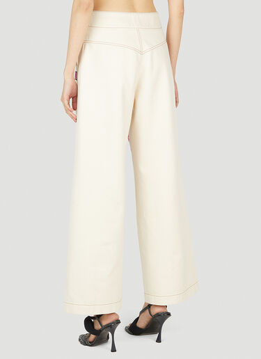 Graphic Print Jeans Chopova Lowena Graphic Print Jeans White cho0251007
