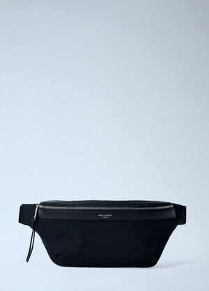 Saint Laurent Cassandre Canvas Belt Bag Black sla0162045