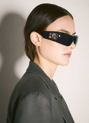 Balenciaga Bossy 眼罩型太阳镜 蓝色 bcs0357007
