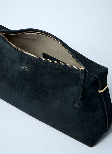 T-Lock Leather Clutch TOTEME T-Lock Leather Clutch Black tot0261050