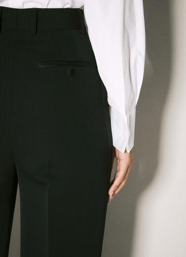 Dolce & Gabbana Wool Gabardine Tuxedo Pants Black dol0258021