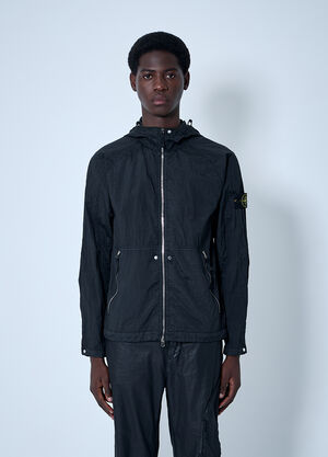 Stone Island Short Parka Jacket Black sto0160032