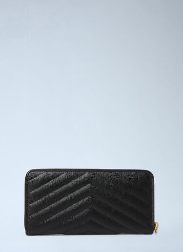 Saint Laurent Cassandre Matelassé Wallet Black sla0245078