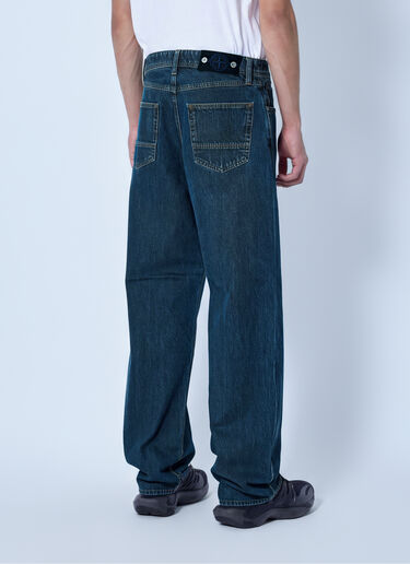 Stone Island Five-Pocket Wide-Leg Denim Jeans Blue sto0165110