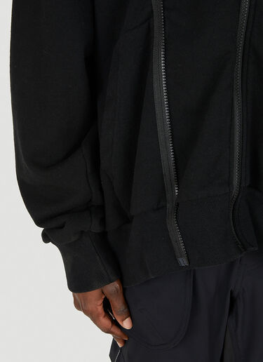 UNDERCOVER Double Zip Hooded Sweatshirt Black und0148004
