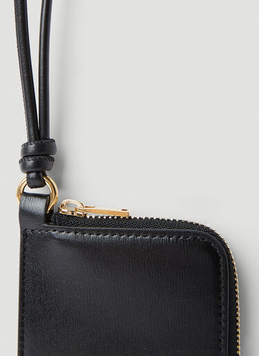 Jil Sander Envelope Lanyard Wallet Black jil0251015