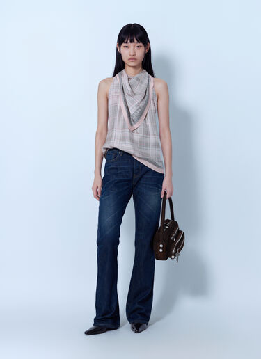 LN-CC® - Acne Studios: Silk Blouse with Scarf - Pink Acne Studios Silk Blouse with Scarf Pink acn0265067