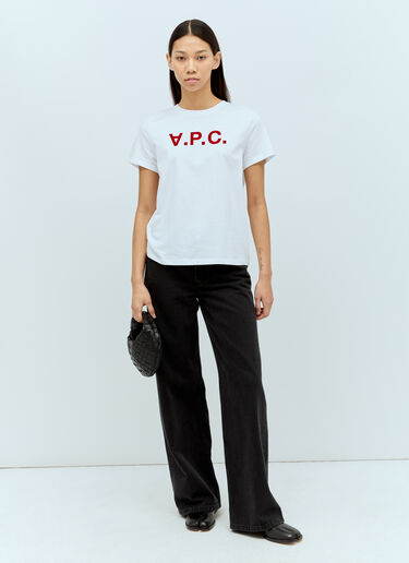 A.P.C. ロゴアップリケTシャツ ホワイト apc0255006