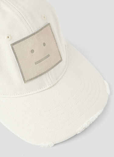 Acne Studios Distressed Baseball Cap Cream acn0145014