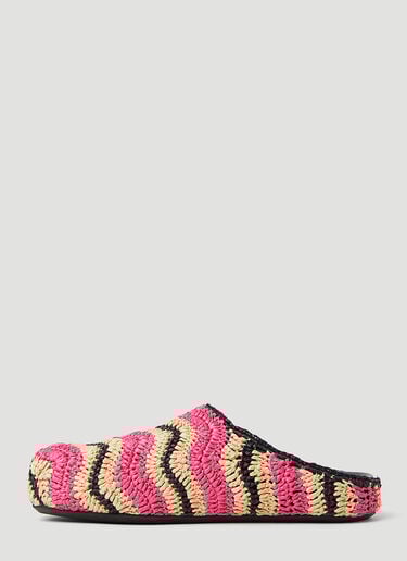 Fussbet Sabot Raffia Mules Marni x No Vacancy Fussbet Sabot Raffia Mules Pink mvy0253014