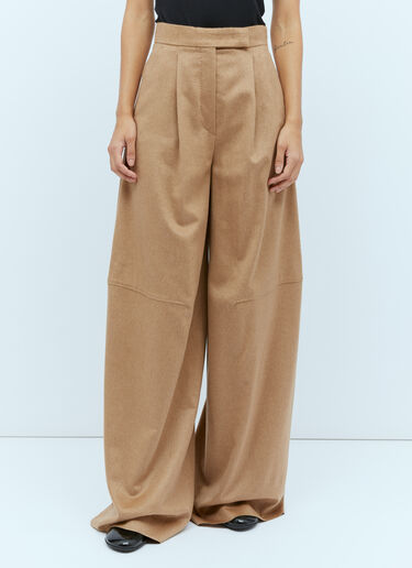 Max Mara Wide Leg Wool Pants Camel max0254040