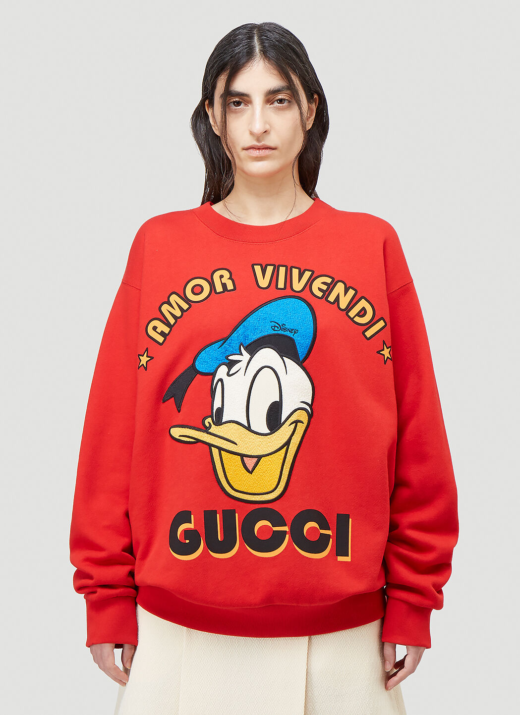 Gucci donald duck hoodie red cheap