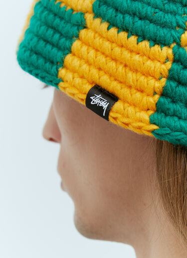 Stüssy Check Knit Bucket Hat Green sts0153026