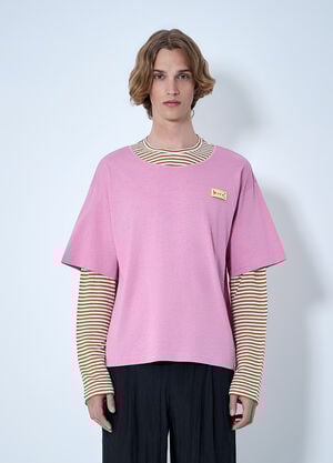 Marni Long-Sleeved T-Shirt Pink mni0164004