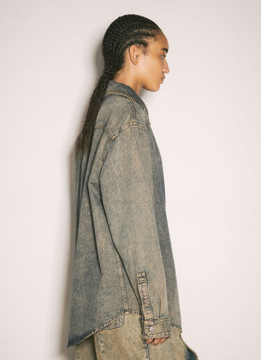 Hook And Eye Denim Shirt Y/Project Hook And Eye Denim Shirt Grey ypr0258001