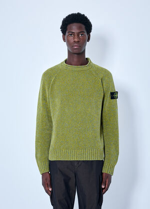 Stone Island Knitted Crewneck Sweater Green sto0165063