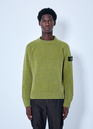 Stone Island Knitted Crewneck Sweater Green sto0165063