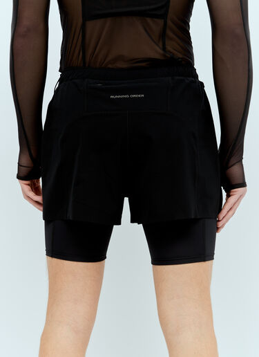 RUNNING ORDER Adasi 8 Double Liner Shorts Black run0356008