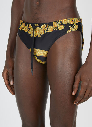 Versace Baroque Swim Briefs Black ver0152001