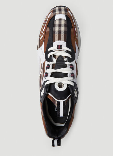 Burberry Sean Check Sneakers Brown bur0151059