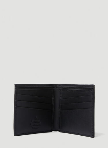 Vivienne Westwood Ribbed Bi Fold Wallet Black vvw0150027