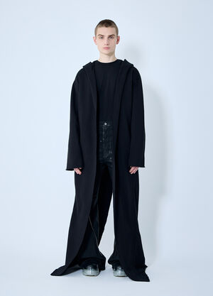 Rick Owens DRKSHDW Dragging Hood Gimp Sweatshirt Black drk0160013