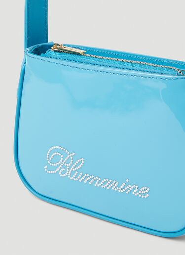 Blumarine Logo Embellished Shoulder Bag Light Blue blm0252010