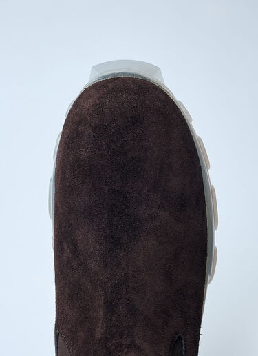 Rick Owens Suede Beatle Bozo Tractor Boots Brown ric0159037