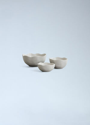 Fornasetti Set Of Three Native Bowls Black wps0691828