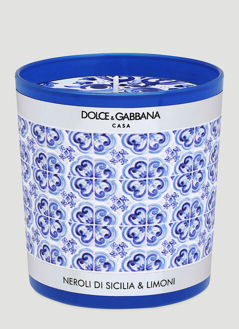 Dolce & Gabbana Tote Bag SICILY Medium with Carretto Siciliano Print Red  Blue