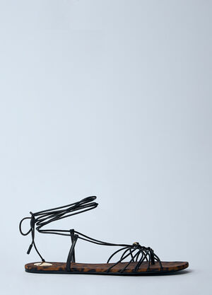 Saint Laurent Babylone Sandals Brown sla0259036