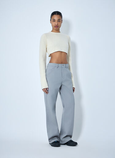 Wide-Leg Tailored Trousers RIER Wide-Leg Tailored Trousers Grey rrr0264002