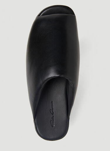 Rick Owens 플랫폼 클로그 뮬 블랙 ric0251047