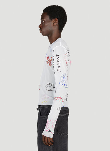 Acne Studios 图案 T 恤 白色 acn0353019