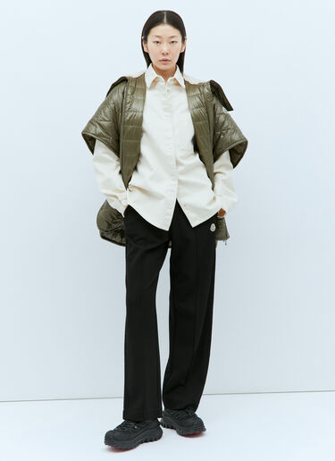 Moncler 衬垫鸭舌斗篷  绿色 mon0258023