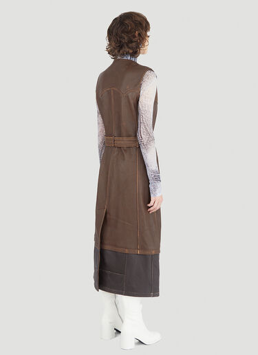 Acne Studios 웨스턴 민소매 드레스 브라운 acn0246003