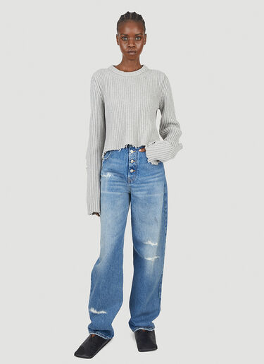 Distressed Sweater MM6 Maison Margiela Distressed Sweater Grey mmm0251011