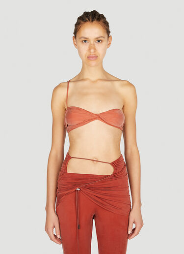LN-CC® - Jacquemus: Le Bandeau Espelho Top - Orange Jacquemus Le Bandeau Espelho Top Orange jac0251014