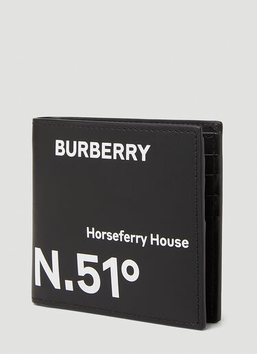 Coordinates Print Wallet Burberry Coordinates Print Wallet Black bur0151099