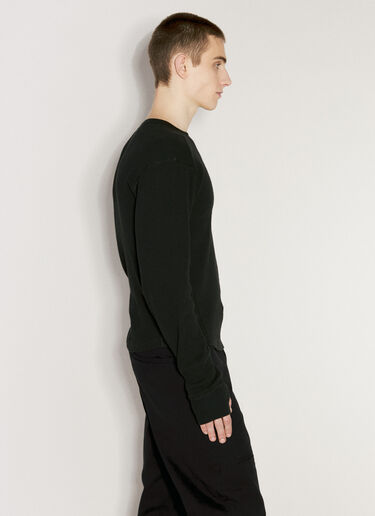 Entire Studios Thermal Long Sleeve T-Shirt Black ent0155041