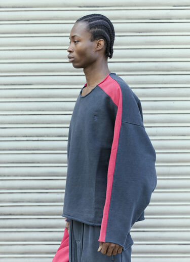 Side Stripe Crewneck Sweatshirt GREG ROSS Side Stripe Crewneck Sweatshirt Black grr0357003