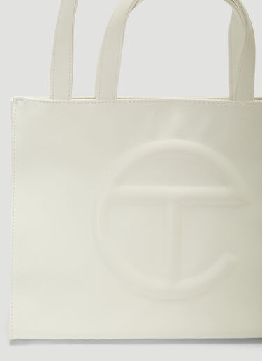 Telfar Medium Shopping Bag White tel0338003