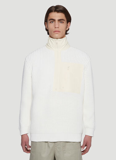 Yohji Yamamoto Turtleneck Sweater White yoy0142012
