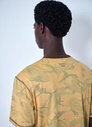 Martine Rose Printed Cotton Jersey T-Shirt Orange mtr0164013
