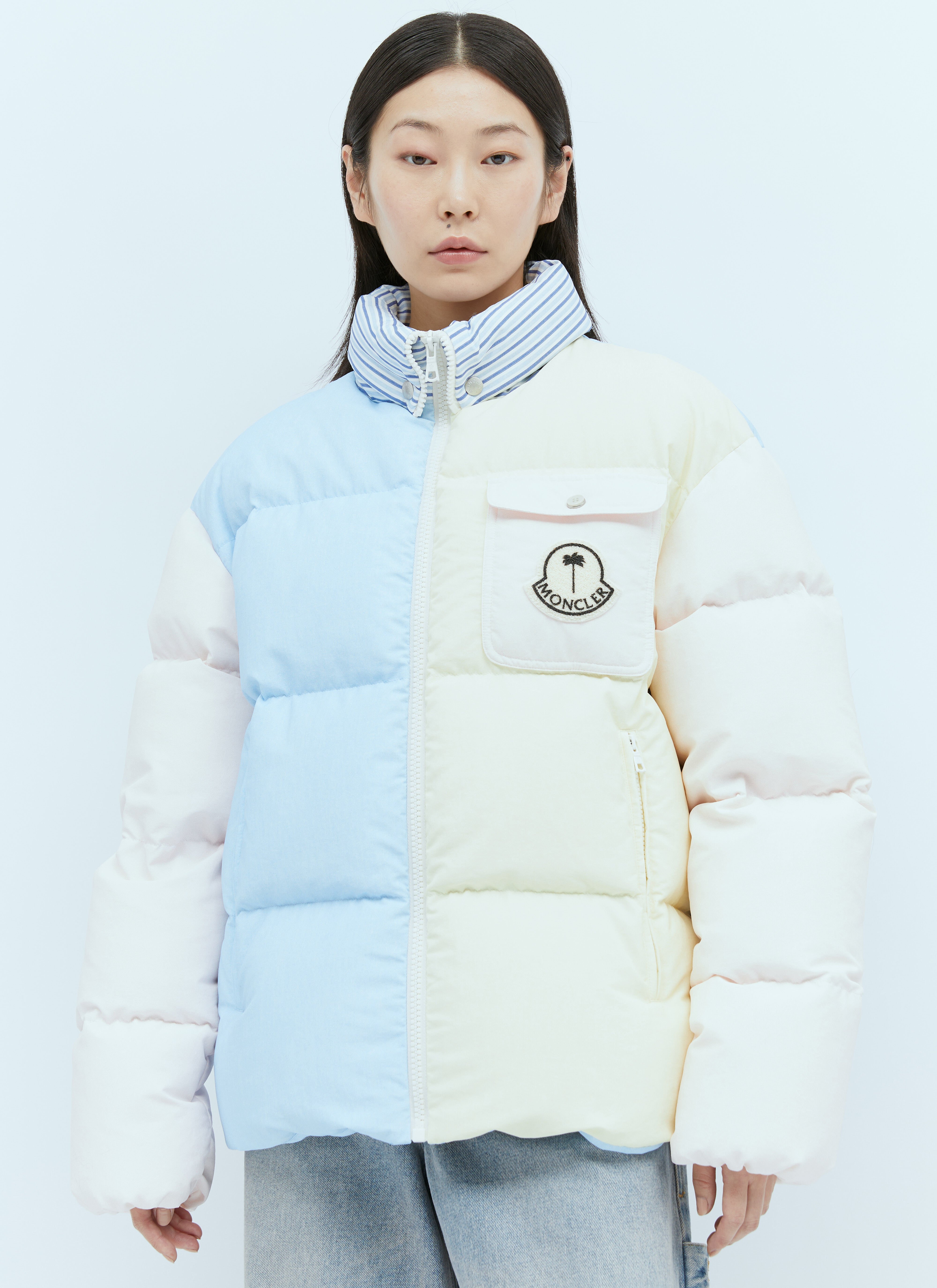 Moncler x Palm Angels Women s Douady Short Down Jacket in Light