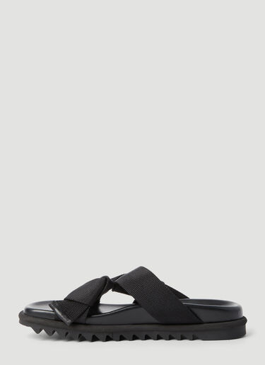 Dries Van Noten Knotted Slides Black dvn0156035