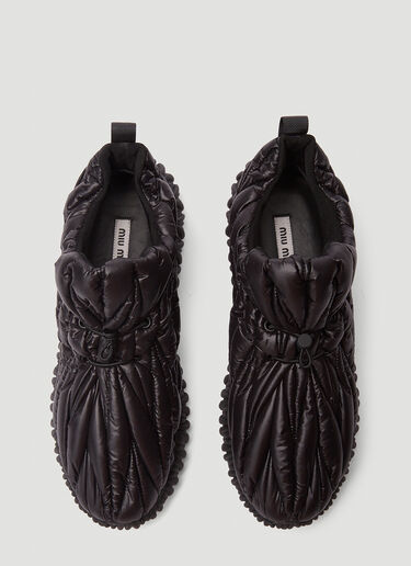 Miu Miu Quilted Sneakers Black miu0246016